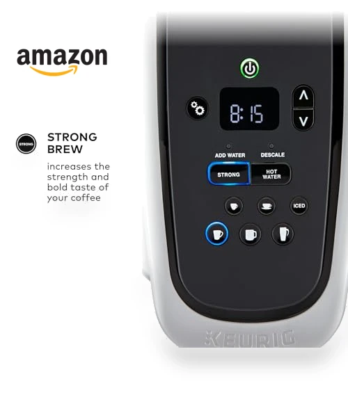 Single Serve K-Cup Pod Coffee Maker with Strength and Temperature Control — Single-Cup Coffee Makers, Keurig