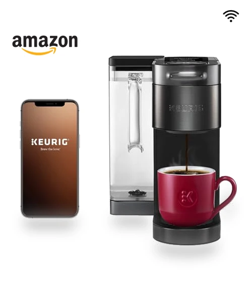 Single Serve K-Cup Pod Coffee Maker with WiFi Connectivity — Electric Blade Coffee Grinders, Keurig