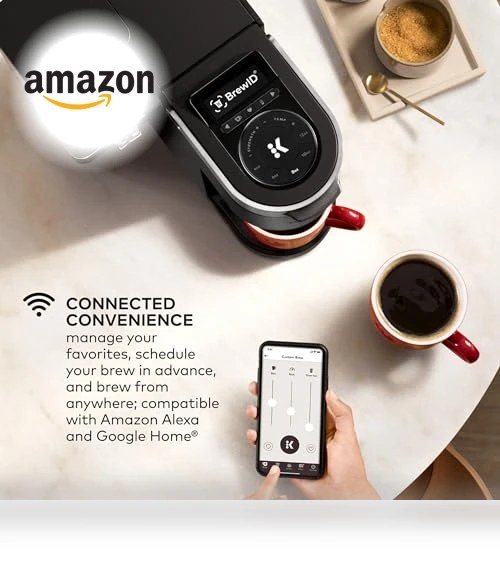 Single Serve K-Cup Pod Coffee Maker with WiFi Connectivity — Electric Blade Coffee Grinders, Keurig