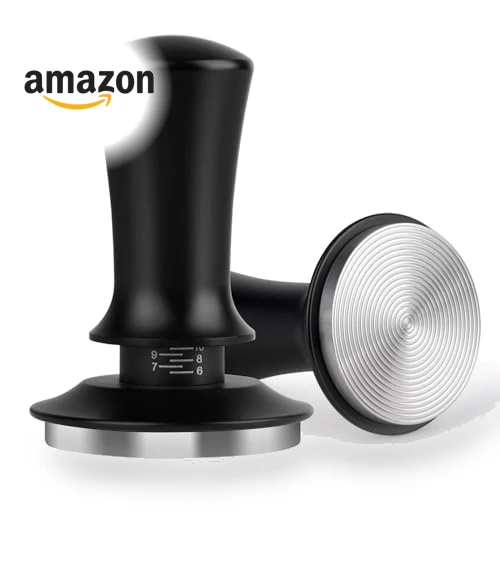 Spring Loaded Espresso Tamper 58mm - Adjustable Depth Coffee Press Tool — Tampers, Attsky
