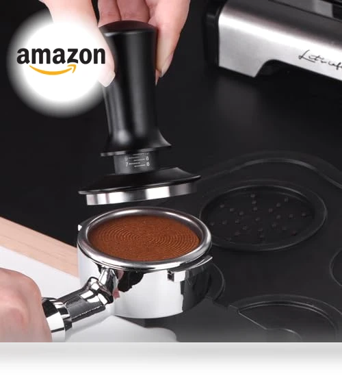 Spring Loaded Espresso Tamper 58mm - Adjustable Depth Coffee Press Tool — Tampers, Attsky