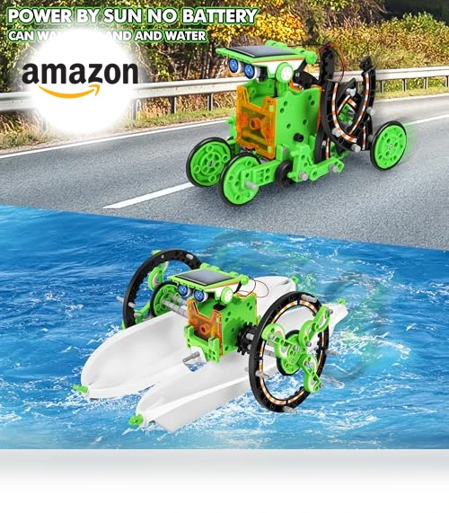 STEM 13-in-1 Education Solar Power Robots Toys for Kids — Solar Power, Bottleboom