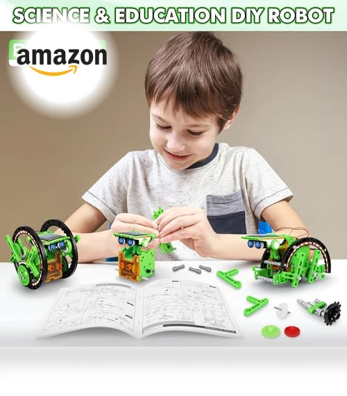STEM 13-in-1 Education Solar Power Robots Toys for Kids — Solar Power, Bottleboom