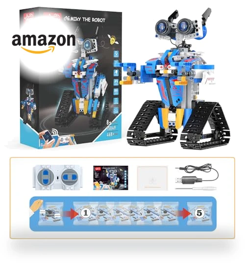 STEM Programmable Robot Building Kit with APP or Remote Control — Construction Kits, Henoda