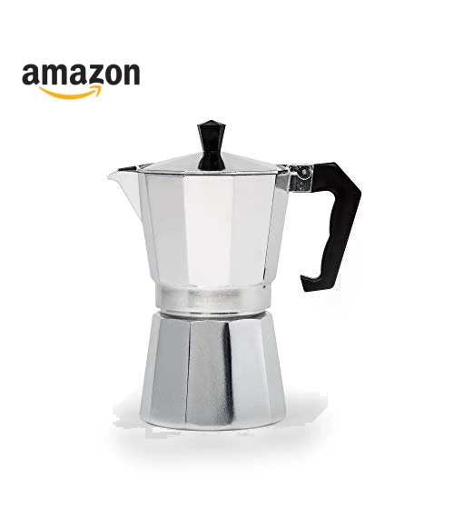 Stovetop Espresso and Coffee Maker, Moka Pot for Italian and Cuban Café Brewing, 6 Espresso Cups — Stovetop Moka Pots, Primula