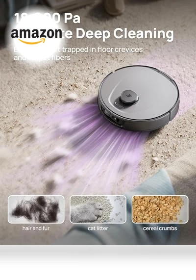 Ultra Robot Vacuum and Mop Combo with Self-Cleaning, 18000 Pa Suction — Smart Cleaning Robots, 3i