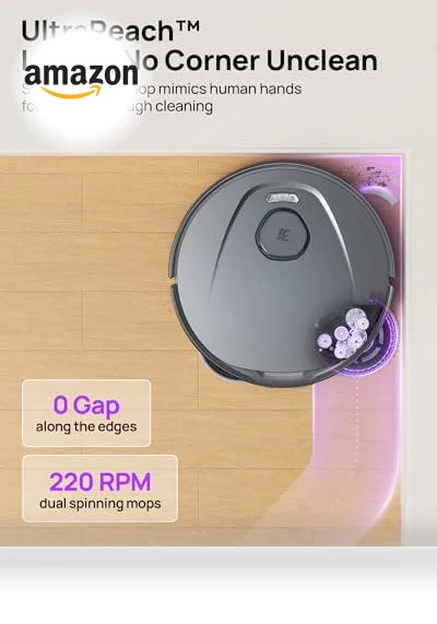 Ultra Robot Vacuum and Mop Combo with Self-Cleaning, 18000 Pa Suction — Smart Cleaning Robots, 3i