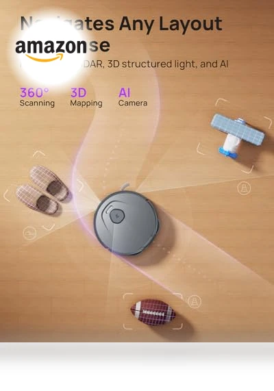 Ultra Robot Vacuum and Mop Combo with Self-Cleaning, 18000 Pa Suction — Smart Cleaning Robots, 3i