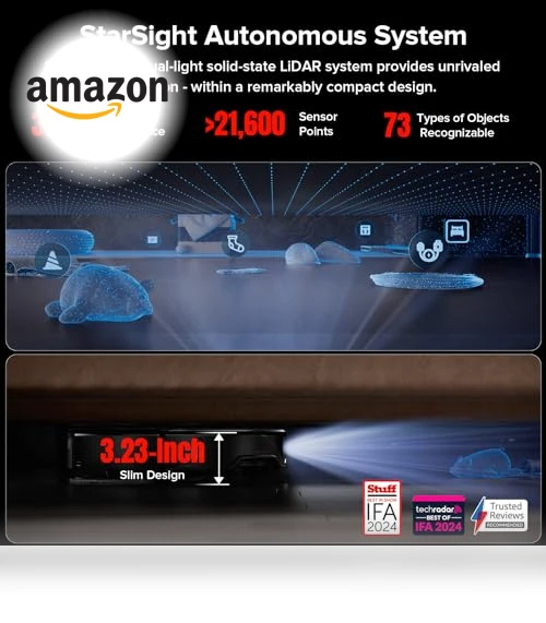 Ultra-Slim Robot Vacuum and Mop Combo with 3D Sensing Tech — Smart Cleaning Robots, Roborock