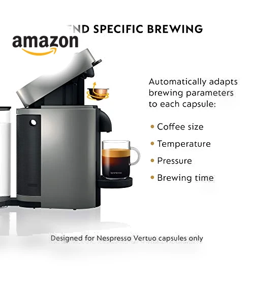 Vertuo Plus Coffee and Espresso Maker, Grey — Coffee & Espresso Combos, De'Longhi