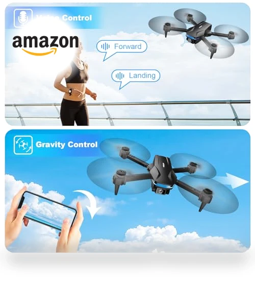 1080P HD FPV Foldable Drone with Camera for Beginners — Drones, Velcase