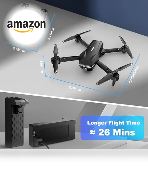 1080P HD FPV Foldable Drone with Camera for Beginners — Drones, Velcase