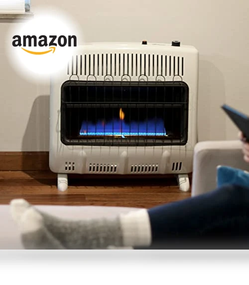 30,000 BTU Vent Free Blue Flame Natural Gas Heater - Wall Mount Space Heater — Portable Heating Solutions, Mr. Heater