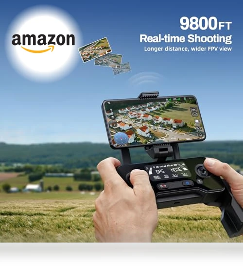 4K Camera Drone with 3-Axis Gimbal, GPS Auto Return, 50Mins Flight Time — Drones, Bwine