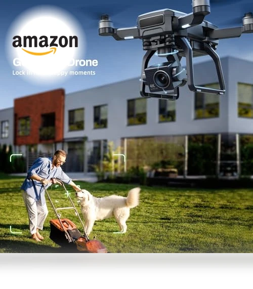 4K Camera Drone with 3-Axis Gimbal, GPS Auto Return, 50Mins Flight Time — Drones, Bwine