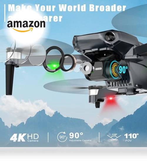 4K Camera Drone with GPS, 46Mins Flight Time — Drones, Glorale