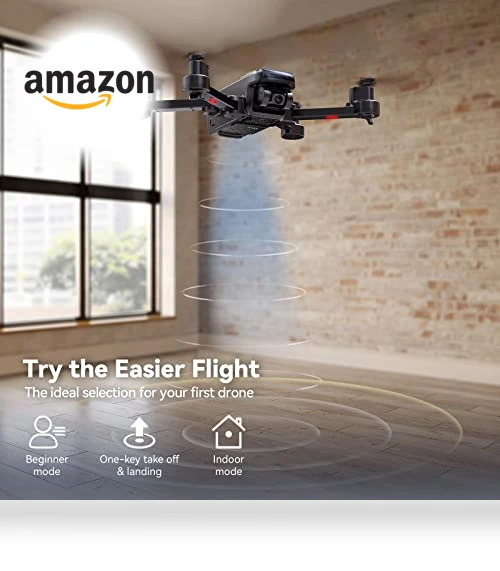4K Camera Drone with GPS Auto Return, 40 Min Flight, Foldable FPV Quadcopter — Drones, Ruko