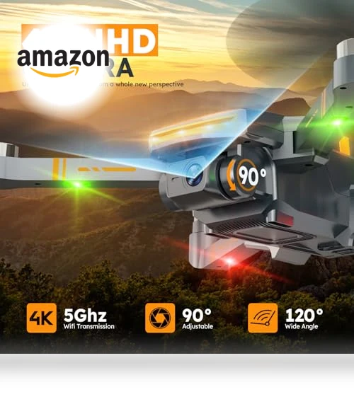 4K GPS Drone with Brushless Motor and Follow Me Mode — Drones, KINGULL
