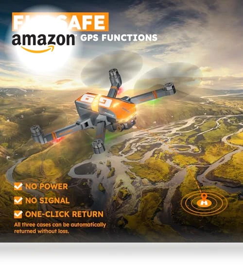 4K GPS Drone with Brushless Motor and Follow Me Mode — Drones, KINGULL