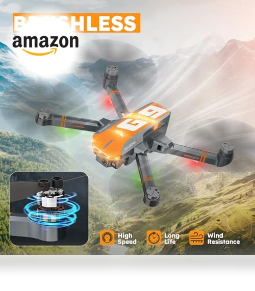 4K GPS Drone with Brushless Motor and Follow Me Mode — Drones, KINGULL