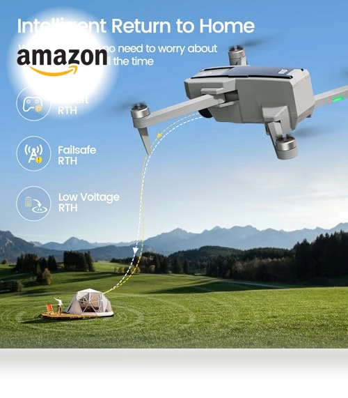 4K GPS Drone with Camera for Adults, Under 250g, Foldable Quadcopter — Drones, Holy Stone