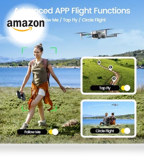 4K GPS Drone with Camera for Adults, Under 250g, Foldable Quadcopter — Drones, Holy Stone