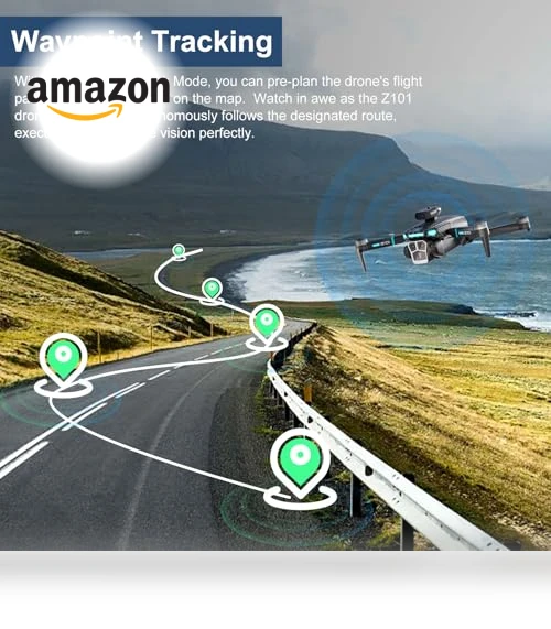 4K HD FPV Foldable Drone with Camera for Beginners — Drones