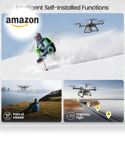 4K UHD Drone with EIS Anti Shake Camera, GPS Quadcopter — Drones, Holy Stone