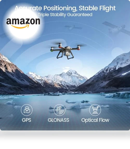 4K UHD Drone with EIS Anti Shake Camera, GPS Quadcopter — Drones, Holy Stone