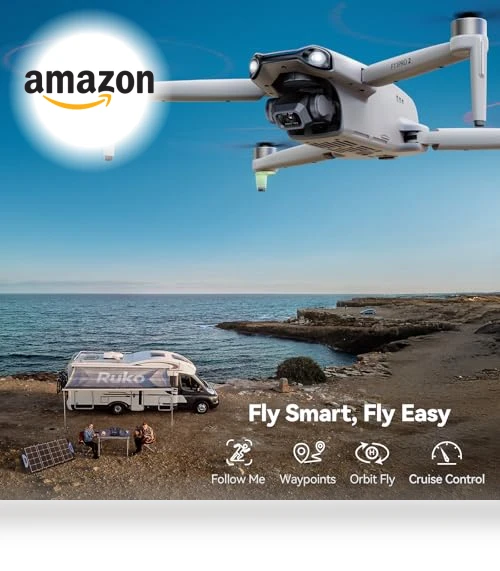 6K Camera Drone with 3-Axis Gimbal, 70-Min Flight Time — Drones, Ruko