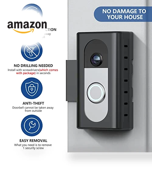 Anti-Theft Video Doorbell Mount for Ring/Blink Doorbells — Kits, KIMILAR