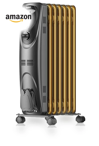 Basic Electric Oil Filled Radiator Space Heater — Portable Heating Solutions, PELONIS
