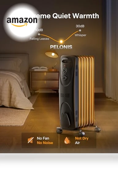 Basic Electric Oil Filled Radiator Space Heater — Portable Heating Solutions, PELONIS