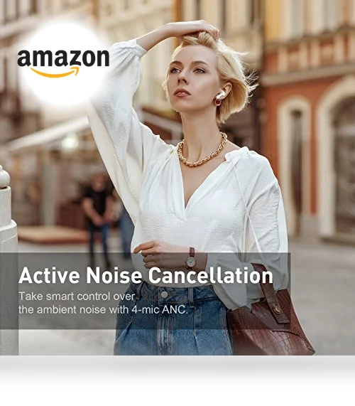 Bluetooth Noise Cancelling Wireless Earbuds — In-Ear Headphones, XTREMTEC