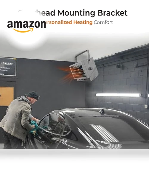 Ceiling Mount Garage Space Heater with Remote, 7,500 Watt, 240 Volt — Portable Heating Solutions, Comfort Zone