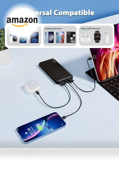 Dual USB Portable Charger — Chargers, Miady