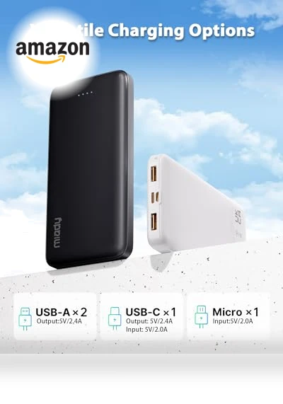 Dual USB Portable Charger — Chargers, Miady