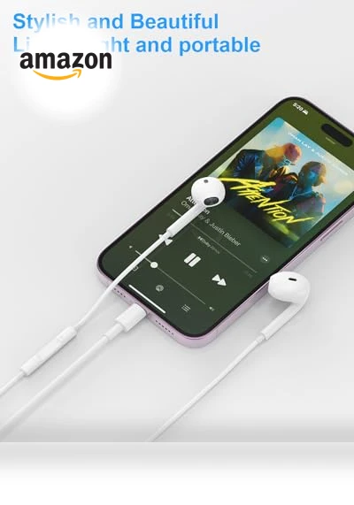 Earbuds with Lightning Connector — In-Ear Headphones, Ohuhu