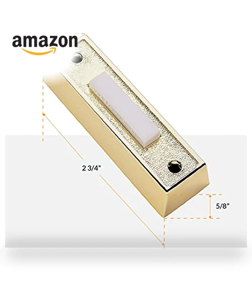 Electric Door Bell Chime Kit with Transformer & Push Buttons — Push Buttons, Newhouse Hardware