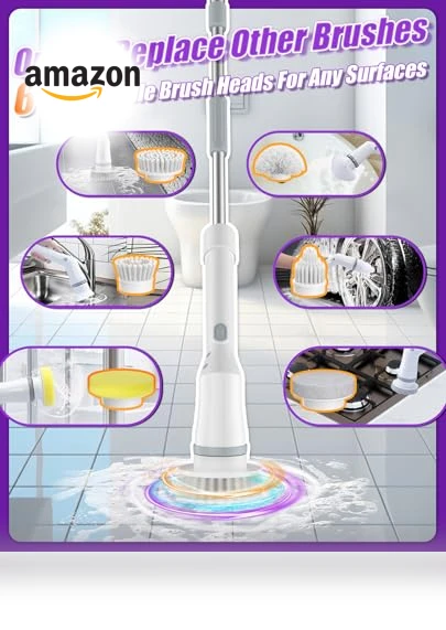 Electric Spin Scrubber — Brushes, NBONEBS