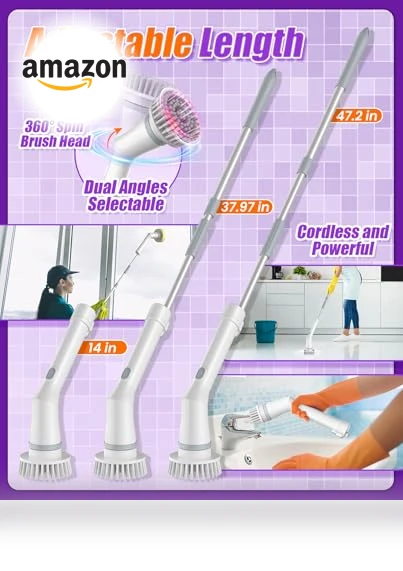 Electric Spin Scrubber — Brushes, NBONEBS