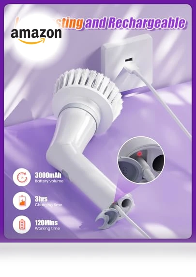 Electric Spin Scrubber — Brushes, NBONEBS