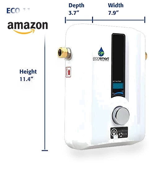 Electric Tankless Water Heater with Self Modulating Technology — Compact Dishwashers, EcoSmart