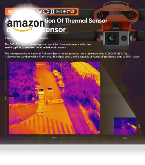 EVO II Dual 640T V3 Thermal Imaging Drone with 8K Camera — Drones & UAV Technology, Autel