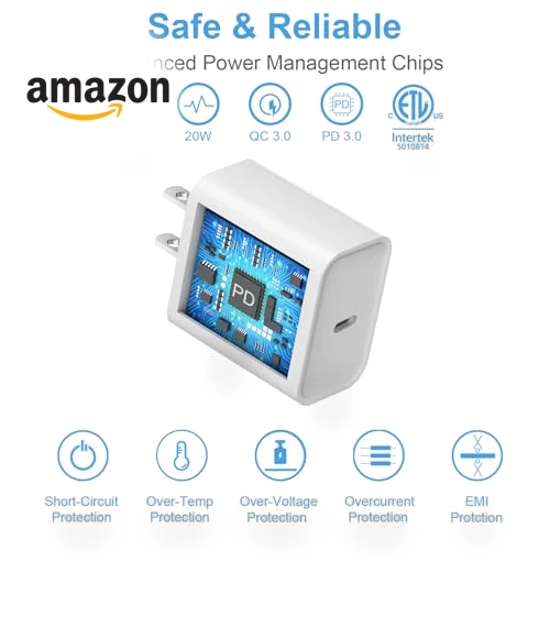 Fast Charging Wall Charger with Cable — Wall Chargers, Coreykin