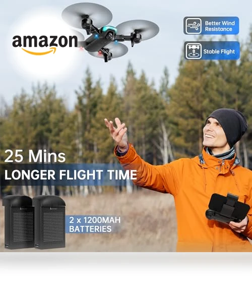 Foldable Drone with 1080P Camera for Beginners — Drones, REDRIE