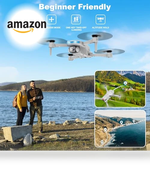 Foldable Drone with 1080P Camera, Voice Gesture Control, 3D Flip, Ideal for Beginners — Drones, RELIDOL