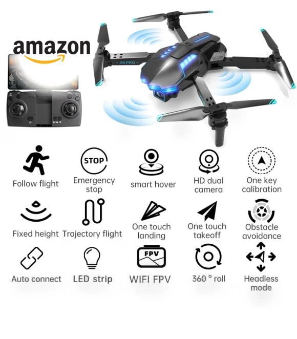 Foldable FPV Drone with 1080P Camera — Drones, HONIVON