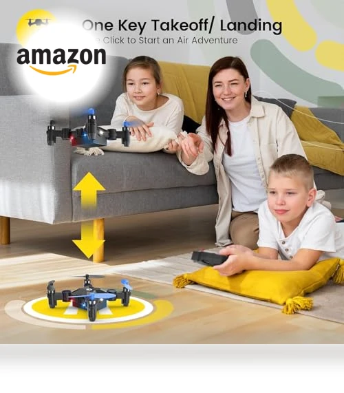 Foldable Mini Drone for Kids Beginners with Altitude Hold and 3D Flips — Flying Toys, Holy Stone