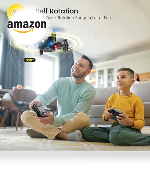 Foldable Mini Drone for Kids Beginners with Altitude Hold and 3D Flips — Flying Toys, Holy Stone